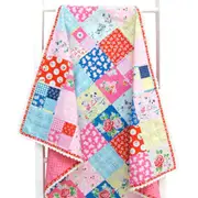 Crochet Trim Blanket Pattern Designed by Tied With a Ribbon Quilting Baby Sewing