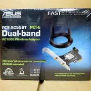 New (Sealed) ASUS 5th Generation Wireless PCI-E Adapter (WiFi 5) w/Bluetooth 4.2