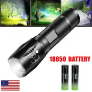 Rechargeable 990000lm LED Flashlight Tactical Police Super Bright Torch Zoom lot