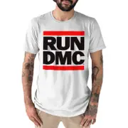 Run DMC - Stacked Logo - Men Short Sleeve Graphic T-Shirt-ooocc308 M