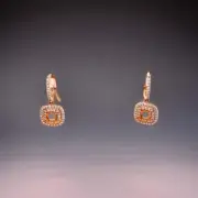 Maya Lianna Diamond and 14K Rose Gold Dangle Jacket for Earrings