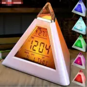 Student Wake Up Alarm Clock Digital LED Thermometer Night Light Clock Battery