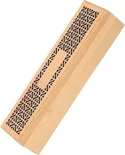VINTORKY Coil Incense Burner Compact Wooden Incense Stick Holder Bamboo Material Decorative Practical for Tabletop Incense Box