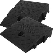 BUGUUYO 2pcs Home Threshold Ramps for Entryways Curb Ramps Non-Slip Texture for Scooters and Wheelchairs
