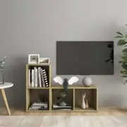 NNEVL TV Cabinets 2 pcs Sonoma Oak 72x35x36.5 cm Chipboard