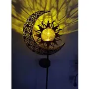Sun Moon Solar Lights for Walkway,Yard,Lawn,Patio