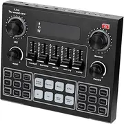 ifundom Broadcast Sound Card Voice Changer Wireless Phone Microphone Audio Mixer for Phone Computer