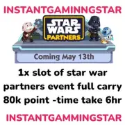 1xslot Star Wars Partners Event Time-6hr (mono_poly go stickers) Full Carry
