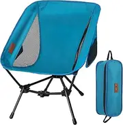 RISEPRO Upgraded Outdoor Camping Chair Portable Lightweight Folding Camp Chairs with Sturdy Triangular Structure & 2-Sided Pocket for Outdoor Backpacking Hiking Travel Picnic Fishing DC