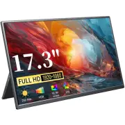 Gaming Monitor 17.3 Inch Portable Monitor 1920x1080 USB-C Laptop Screen Matt
