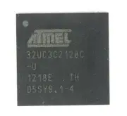 AT32UC3C2128C-Z2UT, 32 bit AVR 66MHz 128 kB Flash, 32 kB, 4 kB RAM USB 64Pin QFN