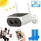 4MP Solar Security Camera System Wireless Home WiFi Outdoor Color Night Vision