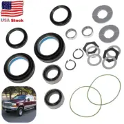 Front Axle Knuckle Tube Seal Kit &Thrust Washer Snap Ring Kit for Ford F250 F350 (for: Ford)