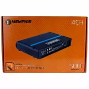 MEMPHIS AUDIO PRX500.4V Class D 4 Channel Speakers Amplifier 125 Watts Rms x 4
