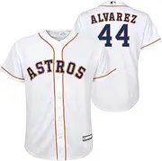 OuterStuff Yordan Alvarez Houston Astros MLB Kids Youth 8-20 White Home Player Jersey