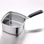 日本代購·預購-四角鍋 單人鍋 不鏽鋼 手柄 拉麵鍋 日本製