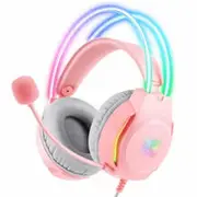 Onikuma X25 Neon Gaming Headset - Pink