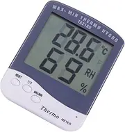 Large Display Temperature Humidity Gauge Moisture Meter Hygrometer Digital Tester Max/min Memory Easy