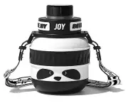 BOTTLE JOY Stainless-Steel Kids Water Bottle - Panda (16 oz)