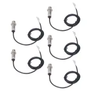 5Pcs Inductive Proximity Switch 150Hz 2 Wire Normally Open IP65 Proximity.