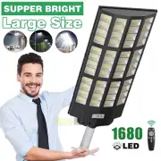 2000W LED Solar Street Wall Light PIR Motion Sensor Security Outdoor Garden Lamp