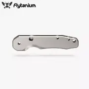 Flytanium Titanium Scales for Spyderco Smock FLY-739 Stonewashed New Version 1.5