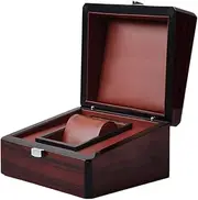ａ aternee Wood Single Watch Box, Watch Travel Case, Watch Case, Portable Jewelry Box Storage Box Watch Gift Box for Shop Store Display
