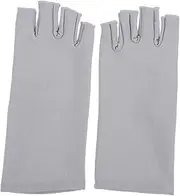[GAROZATION] 1 Pair Women Fingerless UV Protection Gloves Lightweight Breathable Sunlight Block Gloves for Outdoor Activities Comfortable Driving and Cycling Use