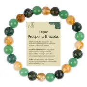 Prosperity Crystal Bracelet, Handmade Beaded Bracelet, Good Luck Manifestation
