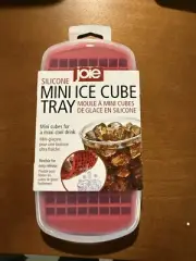 JOIE SILICONE MINI ICE CUBE TRAY WITH LID Flexible Red