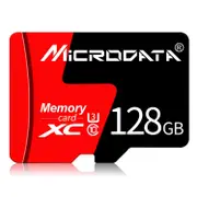 MICRODATA 128GB U3 Red and Black TF(Micro SD) Memory Card