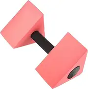 WESIEVYA Water Dumbbells Float Aqua Barbells Water Weights Pool Exercise Equipment Sports Aquatic Barbells Swim Triangular Workout Dumbbell Hand Weight for Dumb Bells Dumb Red Eva