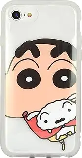 Gourmandies Bandai Crayon Shin-chan IIfit Clear iPhone SE (3rd Generation/2nd Generation)/8/7/6s/6 (4.7 inch) Case Shin-chan & Shiro BCYS-41A