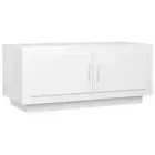 High Gloss Rectangle Coffee Table Wooden Sofa Lounge Side Storage Cabinet White