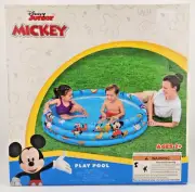 Bestway Disney Mickey Mouse Inflatable Play Pool 48in Ages 2+ NEW IN BOX Summer