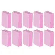 10pcs Nail Buffer Block 120 Grit Nail File for Nail Buffing, Pink