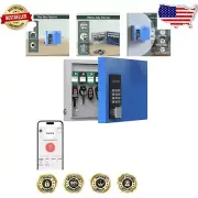 Durable Steel 16-Key Lock Box with Remote Access and One-Time Password Feature