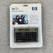 HP 12c Financial Calculator Programmable RPN Users Guide Sealed 2006 Black Gold