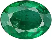 [JAGDAMBA GEMS] Green 5.25 Ratti Natural Emerald (Panna Stone) and Certified Precious Loose Gemstone, Natural Emerald Panna Loose Gemstone, Emerald, Natural Emerald Panna Loose Gemstone, Emerald