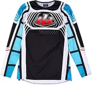 Troy Lee Designs SE Pro Adult Motorcycle/Dirt Bike Jersey for Men, High Performance, Lightweight, Multiple Sizes and Colors, Wavez Phantom/Turquoise, Small, SKU 301607032