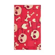 Curious Things - Red Skull and Crossbones Hand Towel 1