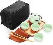 BAWHO Exquisite Teapot Set Travel with Portable Bag Outdoor Tea Making Mini Simple Combination Kung Fu Tea Set