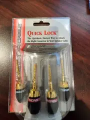 Monster Cable Quick Lock Gold Plated Flex Tip for Stereo
