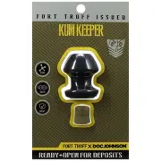Fort Troff - Kum Keeper - Small - Black Small Hollow Butt Plug with Removeable S