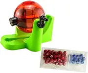Perfeclan Mini Lottery Balls Machine Bingo Game Set Small Party Game Toy Multifunctional Lottery Machine Lotto Game for Partys Children, Double Color Balls