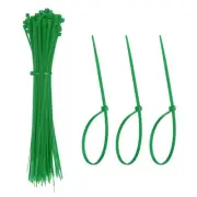 Zip Ties Plastic Cable Ties, Wire Tie 8 Inch - (100 Pack, Green)