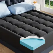 Dual Layer Memory Foam Mattress Topper King,2 Inch Gel Memory Foam and 1 Inch...