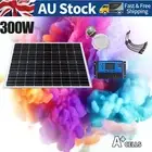 300W Solar Panel Kit 12V Mono Home Caravan Camping Battery Charging Regulator AU
