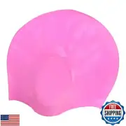 Chippi and Co Swim Cap with Ear Protection, Silicone Swimming Cap for Women,