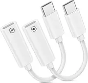 USB-C to Lightning Cable Adapter for Apple iPhone 15 Pro Max iPad Air Mini 6 Only PD Fast Charging Data Transfer USB Type C Connector for Lightning to USB C Converter Charger Cord Accessories 2 Pack